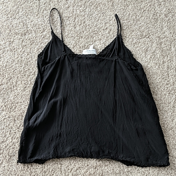 & other stories black silk top - Picture 2 of 5